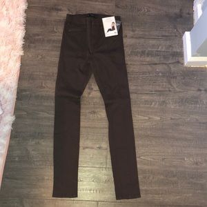 Brown pant blue jean  material never worn